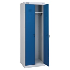 Шкаф металлический для одежды ШРК-22-800, двухсекционный, 1850х800х500 мм, 34 кг, разборны No Brand