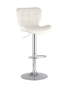 Барный стул Stool Group Бон PORSCHE WHITE, белый/серебро