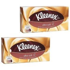 Салфетки в коробках Kleenex UltraSoft 56шт. х 2уп.
