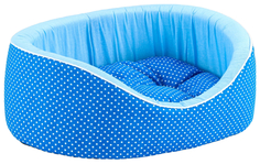 Лежак для животных Ксоди Премиум №0, синий, 38х26х15 см Xody