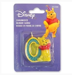 Свеча-цифра "0" Disney Bинни арт.1502-0954 (Цв: Не определён ) No Brand