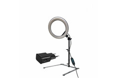Настольная лампа LS-26A в виде кольцевого светильника 26 см с адаптером питания Mobicent