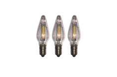 Комплект светодиодных лампочек LED -3 в виде свечи с цоколем Е10, 3 шт Mobicent