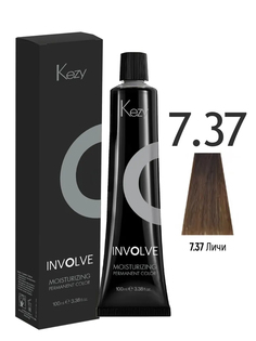 7.37 Крем-краска стойкая увлажняющая для волос, личи / INVOLVE 100 мл Kezy
