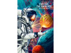 Ежедневник Collezione А5.80л. планета на ладони (80-8221)7бц.твин лак+холод фольга. не Проф Пресс