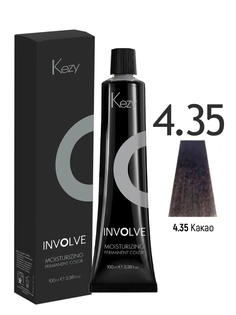 4.35 Крем-краска стойкая увлажняющая для волос, какао / INVOLVE 100 мл Kezy