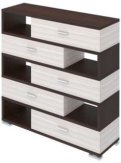 Стеллаж Мэрдэс СБ-40/5 Венге/Карамель Merdes