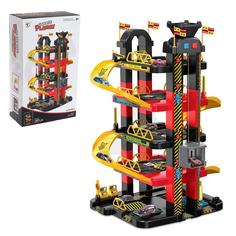 Игровой набор Мегапарковка, с 10 машинками и электрическим лифтом, работает от батареек Guang Wei Toys