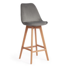 Барный стул TetChair TULIP SOFT BAR (mod. 75) 15372, светло-серый/натуральный