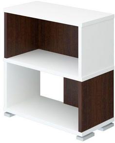 Стеллаж Мэрдэс СБ-10/2 Белый жемчуг/Венге Merdes