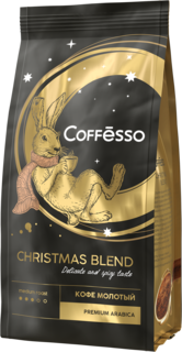 Кофе молотый Coffesso "Christmas Blend" сувенир на Новый год, ароматизированный, 200г