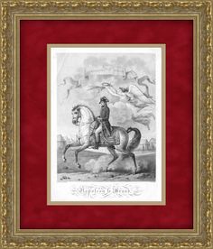 Наполеон I Бонапарт Редкая большая гравюра 1806 года No Brand