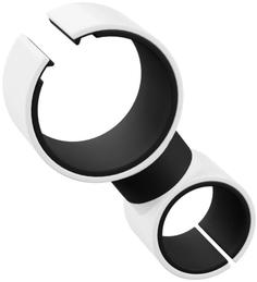 Универсальный держатель GSMIN Round Holder для телефона на велосипед (Бело-чёрный)