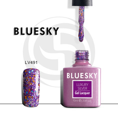 Гель-лак №491 Luxury Silver 10 мл, BLUESKY