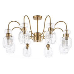 Потолочная люстра Escada Gloss 1141/8PL Clear, Медь, E14