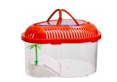 Переноска-террариум Barbus фигурная с пластиковой крышкой, 27 х 20,5 х 16,5 см