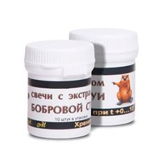 Свечи с Бобровой струей 10 шт. Материа БПЦ