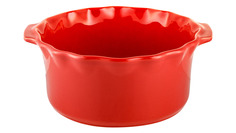 Форма для запекания круглая Esprit de cuisine Festonne d20 см, 2 л, ручки, вишневая