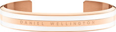 Браслет из стали с эмалью р.16,6 Daniel Wellington Classic-Bracelet-Satin-White-RG-Medium
