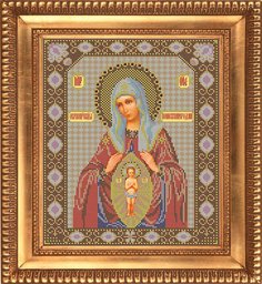 Набор для вышивания бисером GALLA COLLECTION И 040 Икона Божией Матери Поможение родам 26х