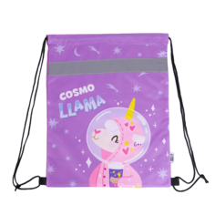 Мешок для обуви со светоотражающим элементом Cosmo Llama, размер 41х34 см No Brand