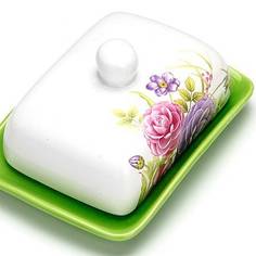 Маслёнка с крышкой Камелия LORAINE 26375 KSMB-26375