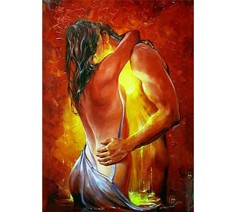 Алмазная мозаика картина стразами Страсть, 30х40 см No Brand