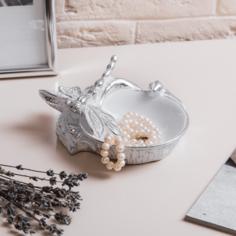 Подставка для украшений Стрекоза Скай Айс Античное серебро Bogacho