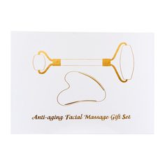 Набор: массажер для лица роликовый и массажер для ГУАША (roller and GOUACHE massager) No Brand