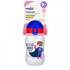 Mepsi Поильник с трубочкой (6) 270мл 9+ No Brand