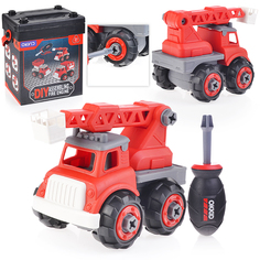 Машина - конструктор 1068 Спецтехника в коробке Oubaoloon