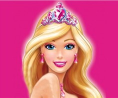 Алмазная мозаика картина стразами Кукла Барби, 30х40 см No Brand