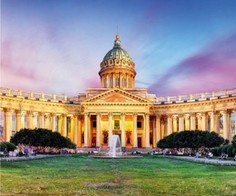 Алмазная мозаика картина стразами Казанский собор, 40х50 см No Brand
