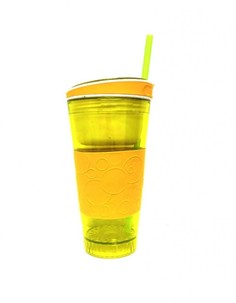 Стакан - контейнер непроливайка 2 в 1 Snackeez (Цвет стакана: Жёлтый ) No Brand