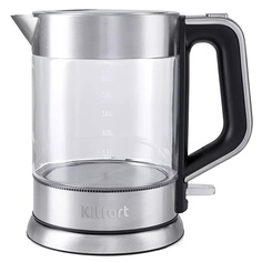 Чайник электрический Kitfort KT-617 1.5 л Silver, Transparent