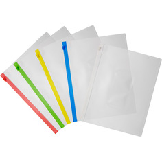 Папка-конверт на молнии Lamark, LAMARK418, микс, А5, 250*195*0,15 мм, 12 шт