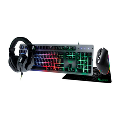 Игровой набор Smartbuy Rush Hypnos SBC-777G-K Black 4 в 1 / клавиатура+мышь+гарнитура+ков