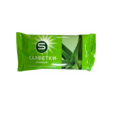 Гигиенические салфетки Smart влажные, с гелем алоэ, 15 шт.