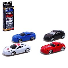 Игрушечная машинка Супергонщик, 4 штуки No Brand