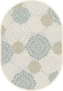 Рельефный ковер из вискозы GENOVA 38001 6555 61 ОВАЛ Ragolle