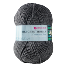 Пряжа Перспективная 50% меринос.шерсть 50% акрил объемный 270м/100гр (414-Меланж) Пехорка