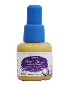 Гель-краска PearlDrops , золотой, 30 мл Wizzart D6.30