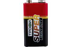 Набор батареек ТРОФИ 6F22-1S SUPER HEAVY DUTY ZINC ( C0033717 ) - 15шт Combo