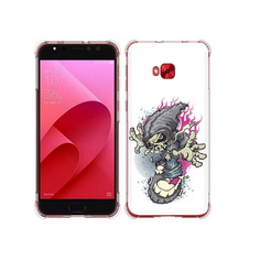 Чехол MyPads Tocco для Asus ZenFone 4 Selfie нарисованный скелет на скейт борде