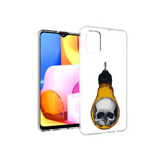 Чехол MyPads Tocco для Samsung Galaxy A71 череп в лампочке (PT142122.485.676)