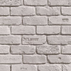 Бумажные обои Кирпичи 301-017, 0,53х10,05м, серый No Brand