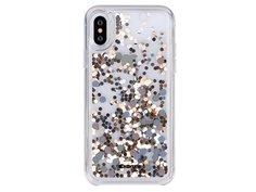 Чехол Comma Pattern Series Crystal Case Polka для Apple iPhone XS Max пластик (Gold)