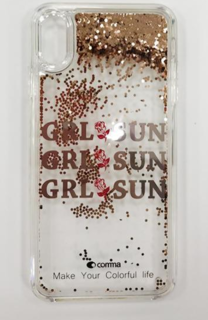 Чехол Comma Pattern Series Crystal Case Leter для Apple iPhone XS Max пластик (Rose Gold)