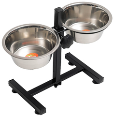 Регулируемая подставка, две миски по 850 мл, высота подставки 30 см Пижон