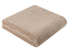 Плед Guten Morgen 200х220 евро велсофт бежевый